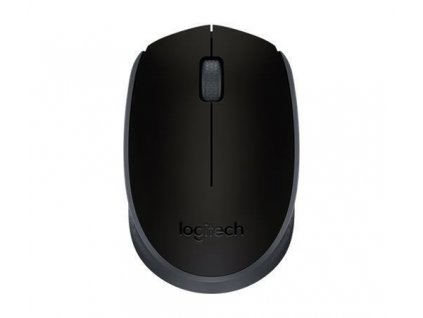 Myš "M171", černá, bezdrátová, optická, USB, vel. střední, LOGITECH