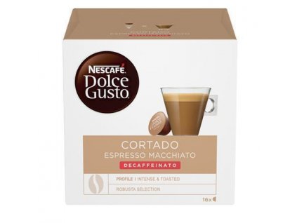 Kapsle do kávovaru, 16 ks, NESCAFÉ "Dolce Gusto Cortrado" bez kofeinu
