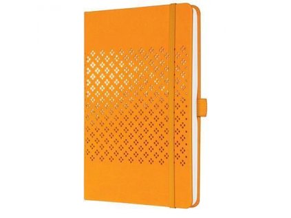 Exkluzivní zápisník "Jolie", mango oranžová, A5, linkovaný, 87 listů, tvrdé desky, SIGEL JN211