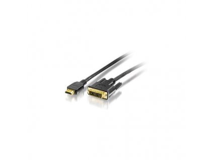 Kabel HDMI-DVI-D, pozlacený, 2 m, EQUIP 119322