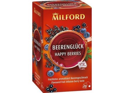 Ovocný čaj  "Happy berries", 20 x 2,5 g, MILFORD