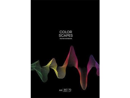 Sešit "Color Scapes", mix, A4, linkovaný, 80 listů, SHKOLYARYK A4-080-5219L
