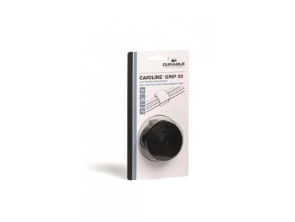Kabelová páska "CAVOLINE Grip 20", černá, na suchý zip, DURABLE 503201