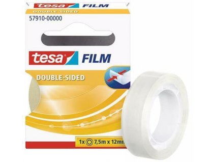 Samolepicí páska "Tesafilm", oboustranná, 12 mm x 7,5 m, TESA 57910-00000-02