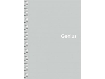 Spirálový sešit "Genius Pastel", mix motivů, čtverečkovaný, A6, 80 listů, PP desky, SHKOLYARYK A6-08