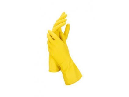 Latexové rukavice žlutá, vel. L