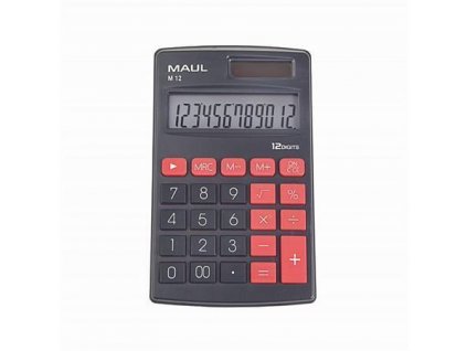 Kalkulačka "M 12", kapesní, 12 číslic, MAUL 7261490
