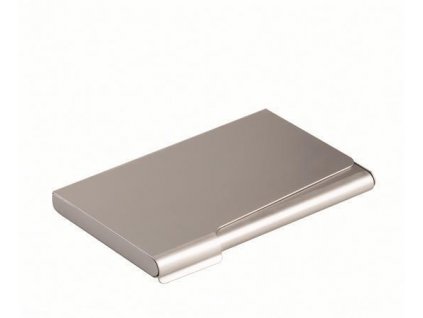 Pouzdro na vizitky, matná stříbrná, kov, pro 20 ks, DURABLE 241523