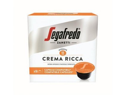 Kávové kapsle "Crema Ricca", kompatibilní s Dolce Gusto, 10 ks, SEGAFREDO 2950