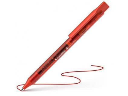 Gelové pero "Fave Gel", červené, 0,4 mm, stlačovací mechanismus, SCHNEIDER 101102