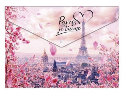 Spisové desky s drukem "Take me to Paris", A5, PP, 180 micron, PANTA PLAST
