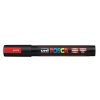 Akrylový popisovač "Posca PC-5M", fluorescenční červená, 1,8-2,5 mm, UNI 2UPC5MFP