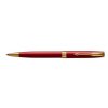 Kuličkové pero "Royal Sonnet", modrá, 1 mm, kovové červené tělo, zlatý klip, PARKER 7010568002