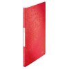 Katalogová kniha "Wow", červená, 20 kapes, A4, PP, LEITZ 46310026