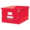 Univerzální krabice "Click&Store", červená, A4, LEITZ 60440026