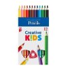 Barevné pastelky "Creative Kids", 12 ks, trojúhelníkový tvar, jumbo, ICO 7140133002