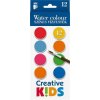 Vodové barvy "Creative Kids", 12 ks, 28 mm, ICO 7270006007