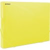 Box na spisy DONAU - A4,  plastový, transp.žlutý