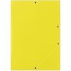 Karton.desky chlopně gumička Donau - A4, žluté