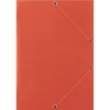 Karton.desky chlopně gumička Donau - A4, červené