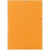 Karton.desky chlopně gumička Donau - A4, oranžové