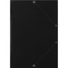 Karton.desky chlopně gumička Donau - A4, černé