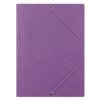 Prešp.desky s chlop.a gumič.Donau,A4,fialové,1ks