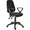 Kancelářská židle "1140", černá, textilní, černá základna