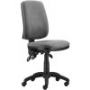 Office chair, fabric, black base, "1640 Asyn", grey