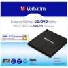 CD/DVD vypalovačka, USB 3.2 - USB-C, slim, kovové pouzdro, VERBATIM 43886