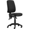 Kancelářská židle "1640 ASYN", černá, černý kříž, čalouněná