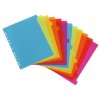 Rejstříky "Happy Fluo", různé barvy, plastový, A4 maxi, 12 dílný, VIQUEL