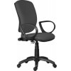 Kancelářská židle, textilní, černá základna, "Nuvola", šedá