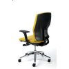 Manažerská židle "Sunshine", textilní, žlutá, chromovaná základna, MaYAH