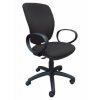 Kancelářská židle, textilní, černá základna, "Nuvola", černá