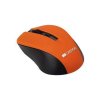 Myš "MW-1", oranžová, bezdrátová, optická, USB, CANYON CNE-CMSW1O