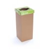 Odpadkový koš na tříděný odpad "Office", zelená, recyklovaný, 60 l, RECOBIN