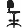 Kancelářská židle "Bora", černá, textilní, podstavec s kluzáky