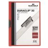 Desky s rychlovazačem "DURACLIP® 30", červená, s klipem, A4, DURABLE
