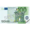 Poznámkový blok "100 Euro", 70 listů, 110x61,5 mm, PANTA PLAST 0423-0055-99