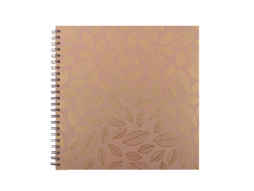 Album ECO/spirálové 30x30cm zlaté lísteč