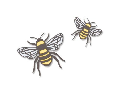 Thinlits 4ks Včelka vyřezávací šablona