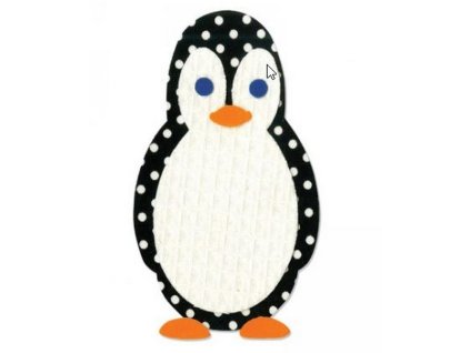 Bigz tučňák vyřezávací šablona