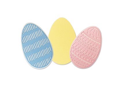 Thinlits vyřezávací šablony 3ks Vejce velikonoční