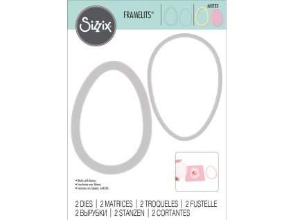 Thinlits vyřezávací šablony 2ks Vejce ve