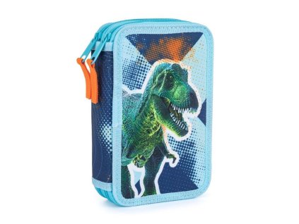 Penál 2 patra prazdný Dinosaurus Premium