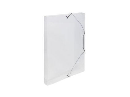 Box na sešity, spisy s gumou A4 čirá Lin