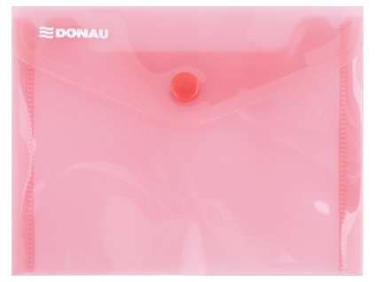 obálka s drukem průhledná,A6,PP,červená