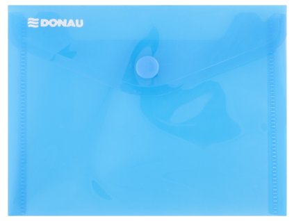 obálka s drukem průhledná, A6, PP, modrá