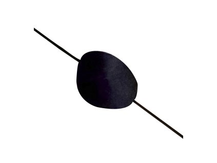 Pirátská páska přes oko saténová